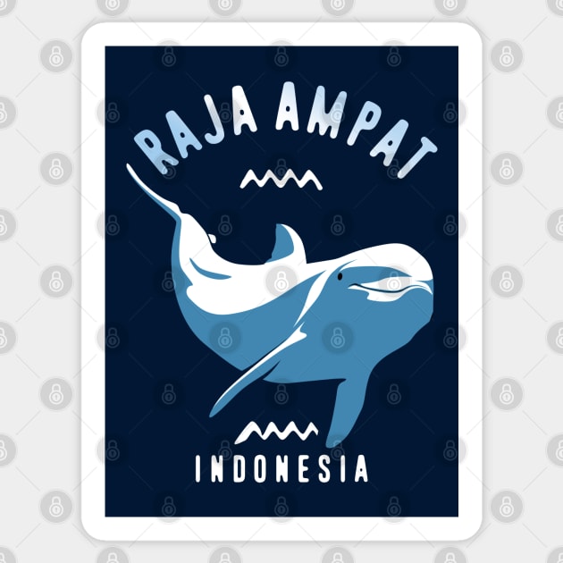 Swimming with Dolphins at Raja Ampat, Indonesia - Scuba Diving Sticker by TMBTM